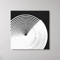 Décor Abstrait en toile d'art noir et blanc