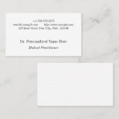 Décor ancien, nostalgique Carte de visite (Devant / Derrière)