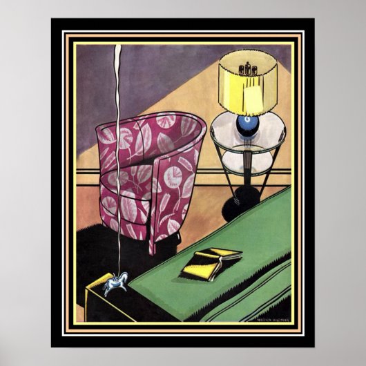 Décor Art déco des années 1920 Imprimé 16 x 20 (Devant)