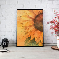 Décor Art Décor Mur De Tournesol, Toile Aquarelle