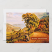 Décor Automne Design Thanksgiving Invitations (Devant)