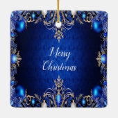 Décor Bleu Ornement de Noël (Dos)