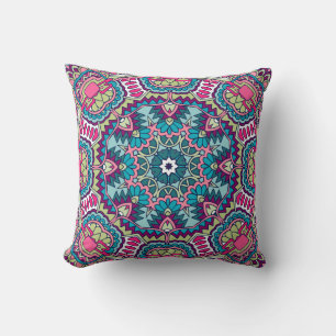 Décor Boho coloré Décor intérieur Jeter Oreiller