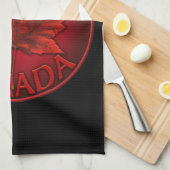 Décor canadien de serviette de thé de serviette de (Quart Plié)