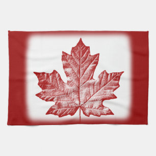 Décor canadien de serviette de thé de serviette de