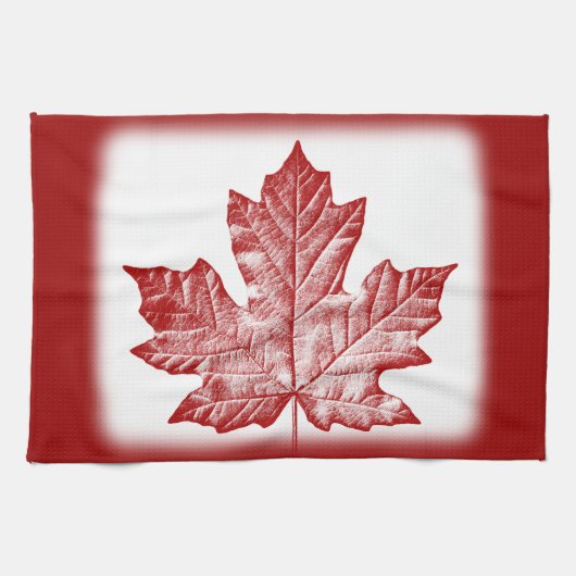 Décor canadien de serviette de thé de serviette de (Horizontal)