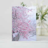 Décor carte de remerciements avec nature (Debout devant)