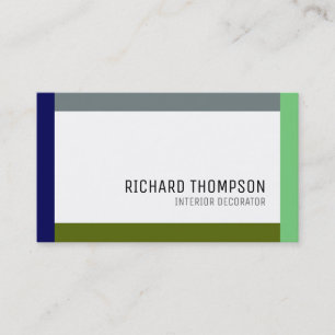 Décor carte de visite professionnel avec bordure c