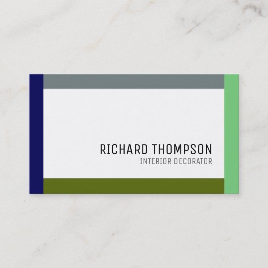 Décor carte de visite professionnel avec bordure c (Devant)