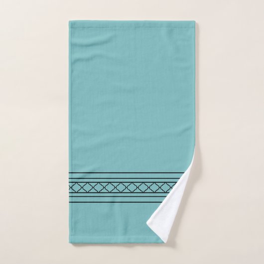 Décor chic de Bath de pays d'Aqua (Serviette à main)