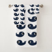 Décor Côtier Bleu Baleine Océan (En situation)