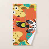 Décor d'animaux de la jungle de pépinière (Serviette à main)