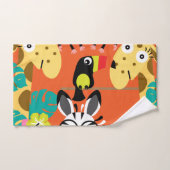 Décor d'animaux de la jungle de pépinière (Serviette à main)