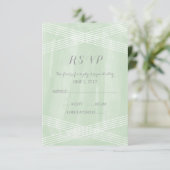 Décor d'aquarelle verte RSVP (Debout devant)