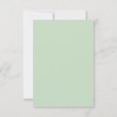 Décor d'aquarelle verte RSVP (Dos)