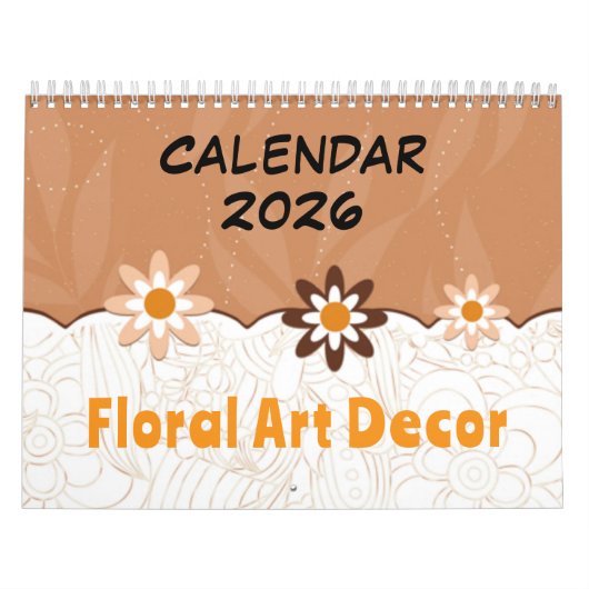 Décor d'art floral - Calendrier 2026 (Protection)