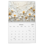 Décor d'art floral - Calendrier 2026 (Jan 2027)