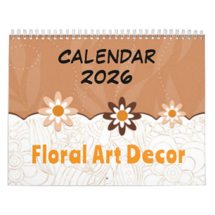 Décor d'art floral - Calendrier 2026