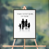 Décor d'art mural à poster familial (Neutre)