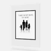 Décor d'art mural à poster familial (Angle)