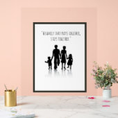 Décor d'art mural à poster familial (Mariage)