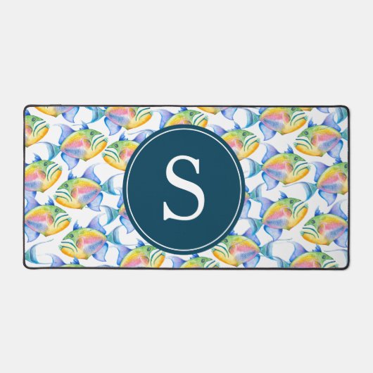 Décor de bureau du monogramme de poisson tropical (Recto)