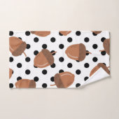 Décor de chute de Polka Botanique Noir & Blanc Aco (Serviette à main)