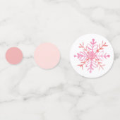 Décor de confetti de fête rose pâté (Devant)