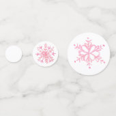 Décor de confetti de fête rose pâté (Derrière)