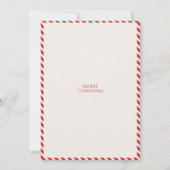 Décor de fête de Noël invitation personnalisable (Dos)