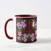 Décor de fleurs 5 Mug (Gauche)