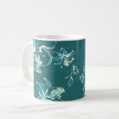 Décor de fleurs 9 Mug (Devant gauche)