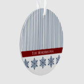 Décor de flocon d'hiver avec rayures et accentuati (devant)