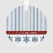 Décor de flocon d'hiver avec rayures et accentuati (dos)