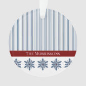 Décor de flocon d'hiver avec rayures et accentuati (devant)