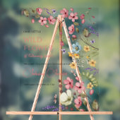Décor de jardin floral avec papillons (Neutre)