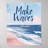Décor de la chambre Ado Faire des vagues Poster de (Devant)