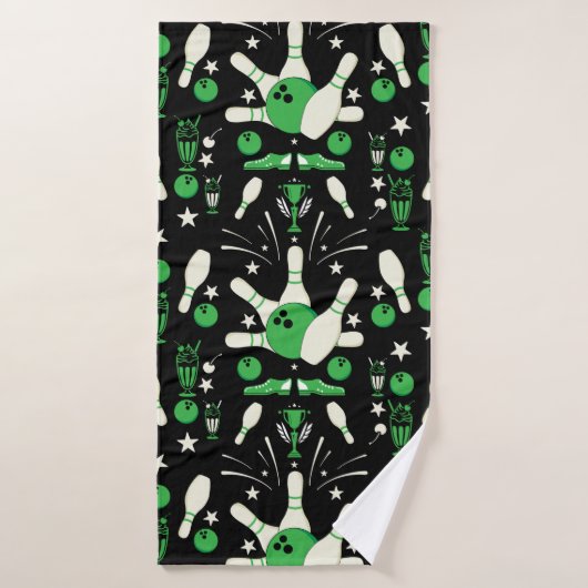 Décor de la maison du bowling à dix broches (Serviette de bain)