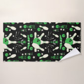 Décor de la maison du bowling à dix broches (Serviette de bain)