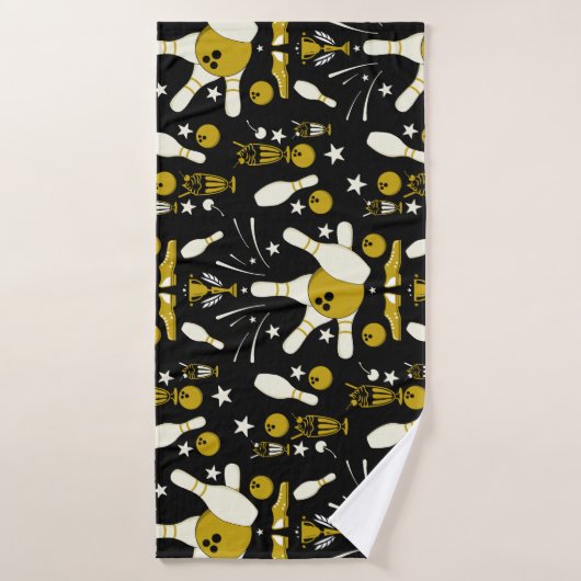 Décor de la maison du bowling à dix broches (Serviette de bain)