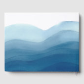 Décor de l'aquarelle d'enveloppement bleu | Livre  (Verso)