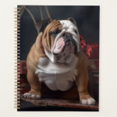 Décor de Noël Bulldog Snowy Sleigh (Devant)