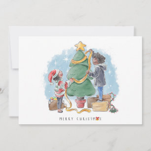 Décor de Noël Carte de vacances