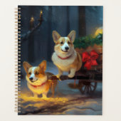 Décor de Noël Corgi Snowy Sleigh (Devant)