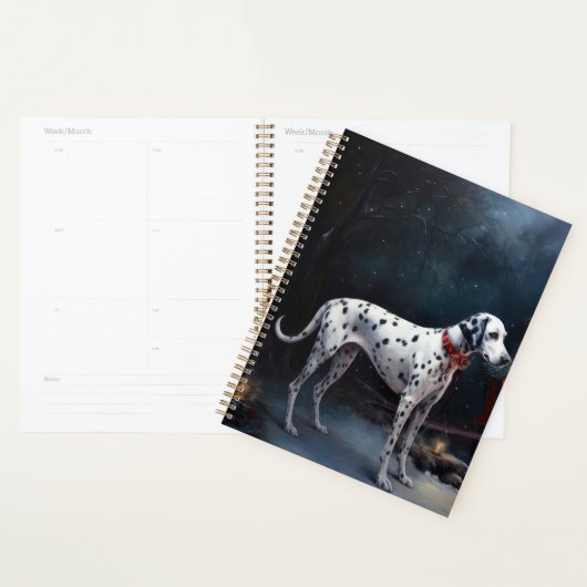 Décor de Noël Dalmatien Snowy (Devant avec enveloppe)