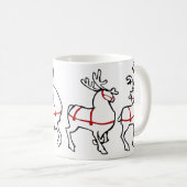 Décor de Noël de la coupe de café Reindeer Mug (Devant droit)