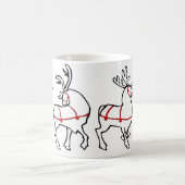 Décor de Noël de la coupe de café Reindeer Mug (Centre)