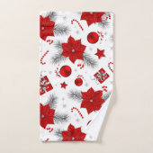 Décor de Noël motif (Serviette à main)