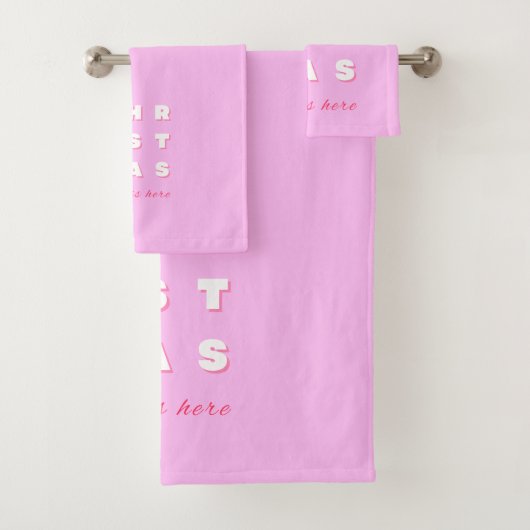 Décor de Noël rose Abstrait (En situation)