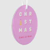 Décor de Noël rose Abstrait (devant)